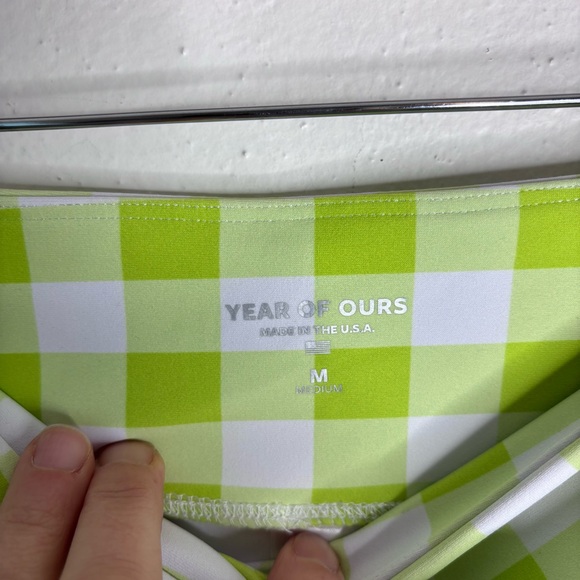 Year of Ours Gingham Veronica Leggings Size M EUC - Picture 6 of 8